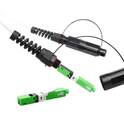 IP68 FTTH सॉल्यूशन, SC APC फील्ड माउंट कॉर्निंग ऑप्टिटैप कनेक्टर