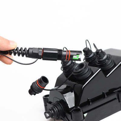IP68 FTTH सॉल्यूशन, SC APC फील्ड माउंट कॉर्निंग ऑप्टिटैप कनेक्टर