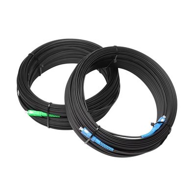 जम्पर आउटडोर FTTH ड्रॉप केबल, G657A फाइबर ऑप्टिकल पैच कॉर्ड
