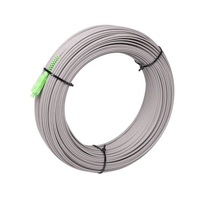 जम्पर आउटडोर FTTH ड्रॉप केबल, G657A फाइबर ऑप्टिकल पैच कॉर्ड
