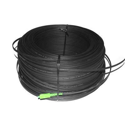 जम्पर आउटडोर FTTH ड्रॉप केबल, G657A फाइबर ऑप्टिकल पैच कॉर्ड