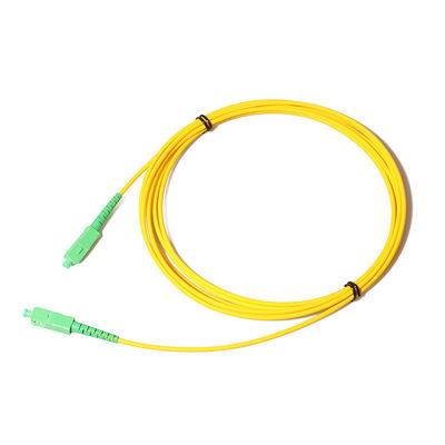 FTTH सिस्टम के लिए SC APC फाइबर केबल पैच कॉर्ड 2mm सिंगल मोड सिम्पलेक्स