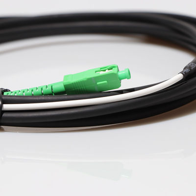 SC APC UPC FTTH फाइबर ऑप्टिक ड्रॉप केबल G657A G652D सिम्पलेक्स डुप्लेक्स