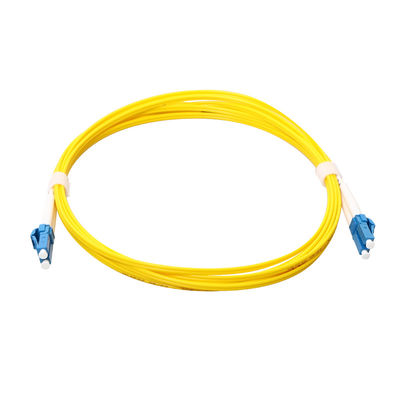 CATV LAN MAN के लिए 3m आउटडोर LC LC फाइबर पैच कॉर्ड पीला रंग