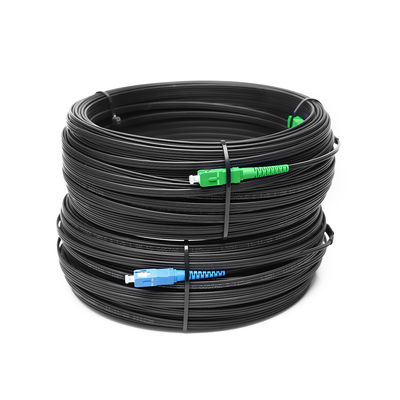 इनडोर आउटडोर के लिए SC UPC APC FTTH फाइबर केबल पैच कॉर्ड 2 कोर G657A सिम्पलेक्स