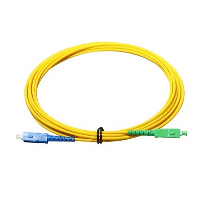 SC APC - SC APC फाइबर केबल पैच कॉर्ड सिंगल मोड G657A 9/125 सिम्पलेक्स डुप्लेक्स
