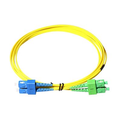 SC APC - SC APC फाइबर केबल पैच कॉर्ड सिंगल मोड G657A 9/125 सिम्पलेक्स डुप्लेक्स