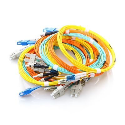 SC APC - SC APC फाइबर केबल पैच कॉर्ड सिंगल मोड G657A 9/125 सिम्पलेक्स डुप्लेक्स
