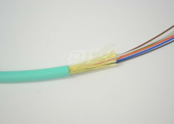 FTTH इंडोर 12 कोर फाइबर ऑप्टिक केबल OM3 / ऑप्टिकल फाइबर वितरण केबल