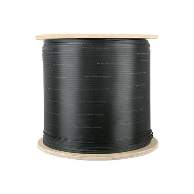 1 2 4 कोर फाइबर ऑप्टिक इंडोर/आउटडोर फ्लैट FTTH ड्रॉप केबल