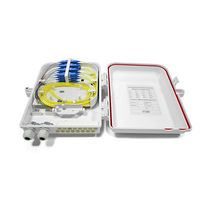 FTTH 16 कोर डिस्ट्रीब्यूशन बॉक्स, प्लास्टिक फाइबर ऑप्टिक स्प्लिसिंग बॉक्स IP66 वाटरप्रूफ