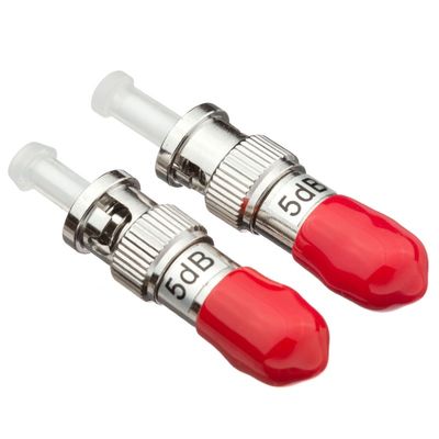 FTTH के लिए 6dB 7dB 10dB फाइबर ऑप्टिकल एटेन्यूएटर ST पुरुष से महिला