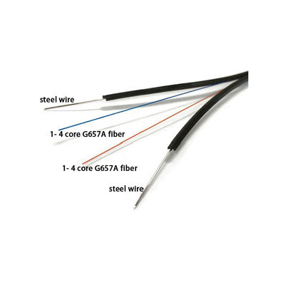 अच्छी कीमत के साथ उच्च गुणवत्ता GJYXFCH FTTH ऑप्टिकल ड्रॉप केबल 6 कोर