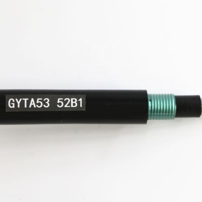 GYTA53 आउटडोर 12 24 48 कोर पीई आउट शीथ अंडरग्राउंड आर्मर्ड फाइबर ऑप्टिक केबल